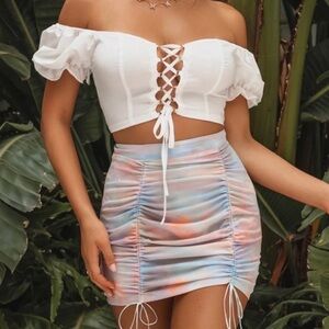 🌸Miss LoLa Girl Crush Tie Dye Skirt Size Small 🌸